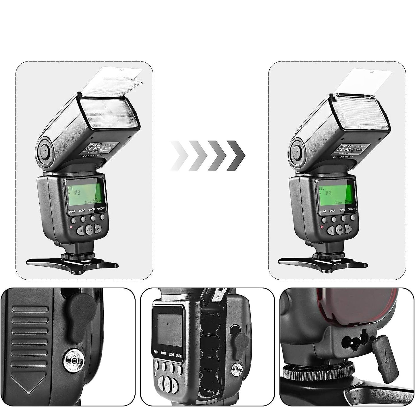 Meike MK950N Flash TTL p/ NIKON