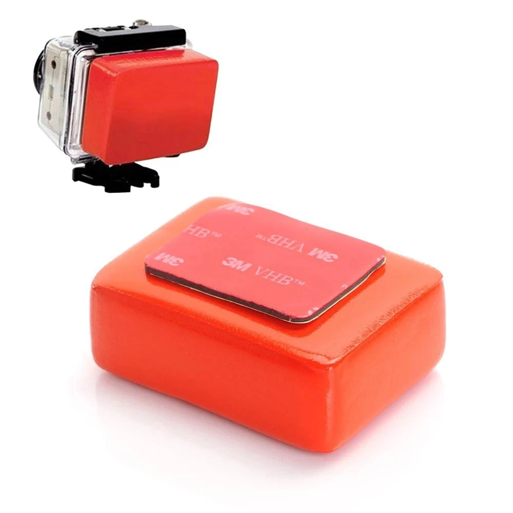 Bóia Flutuante p/ Caixa Estanque GoPro + Adesivo 3M