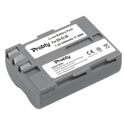 PROBTY Bateria EN-EL3e - 2400mAh p/ Nikon